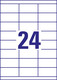 Universaletiketten A4 3664 weiss 70x33,8mm, Art.-Nr. ZWF-3664 - Paterno B2B-Shop