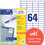Universaletiketten A4 3667 weiss 48,5x16,9mm, Art.-Nr. ZWF-3667 - Paterno B2B-Shop