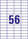 Universaletiketten A4 3668 weiss 52,5x21,2mm, Art.-Nr. ZWF-3668 - Paterno B2B-Shop