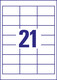 Universaletiketten A4 3670 weiss 64x36mm, Art.-Nr. ZWF-3670 - Paterno B2B-Shop