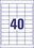 Universaletiketten ZWF 48,5 x 25,4 mm, weiß, Art.-Nr. 4780ZWF - Paterno B2B-Shop