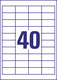 Universaletiketten ZWF 48,5 x 25,4 mm, weiß, Art.-Nr. 4780ZWF - Paterno B2B-Shop