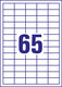 Etikett 38x21,2 mm InkjetLaserCopy weiss, Art.-Nr. 6121ZWF - Paterno B2B-Shop