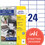 Etiketten Avery InkjetLaserCopy 70x36mm, Art.-Nr. 6122ZWF - Paterno B2B-Shop