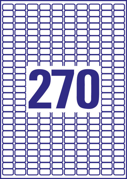 Universaletiketten ZWF 17,8 x10 mm wiederablösbar, Art.-Nr. L4730REV-25 - Paterno B2B-Shop