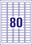Universaletiketten ZWF 35,6 x16,9 mm wiederablösbar, Art.-Nr. L4732REV-25 - Paterno B2B-Shop
