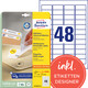 Universaletiketten ZWF 45,7 x 21,2 mm wieder, Art.-Nr. L4736REV-25 - Paterno B2B-Shop