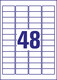 Universaletiketten ZWF 45,7 x 21,2 mm wieder, Art.-Nr. L4736REV-25 - Paterno B2B-Shop