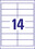 Universaletiketten A4 3678 weiss 97x37mm, Art.-Nr. ZWF-3678 - Paterno B2B-Shop