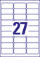 Universaletiketten ZWF 63,5 x 29,6 mm wiederablösbar, Art.-Nr. L4737REV-25 - Paterno B2B-Shop