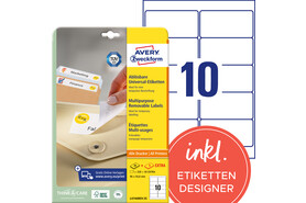 Etiketten Universal 96 x 50,8 mm wiederablösbar, Art.-Nr. L4744REV-25 - Paterno B2B-Shop