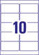 Etiketten Universal 96 x 50,8 mm wiederablösbar, Art.-Nr. L4744REV-25 - Paterno B2B-Shop