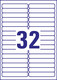 Universaletiketten ZWF 96 x 16,9 mm wiederablösbar, Art.-Nr. L6031REV-25 - Paterno B2B-Shop