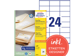 Universaletiketten LR 3475 Recycling 70 x 36 mm, Art.-Nr. LR3475 - Paterno B2B-Shop