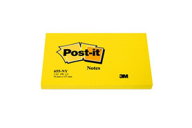 Haftnotizen Post It 127x76mm neongelb, Art.-Nr. 655NEON-NEGE - Paterno B2B-Shop