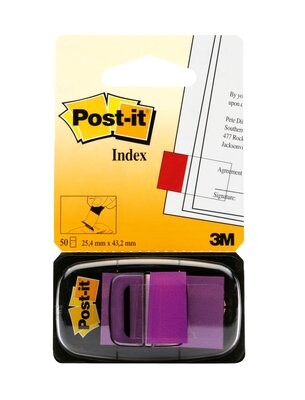 Haftstreifen Post-it Index 25,4x43,7mm violett, Art.-Nr. 680-VI - Paterno B2B-Shop