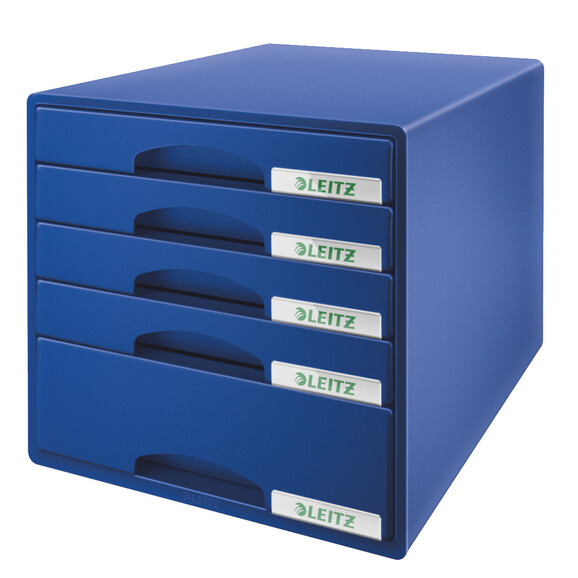 Schubladenbox Leitz PLUS 5S blau, Art.-Nr. 5211-00-BL - Paterno B2B-Shop