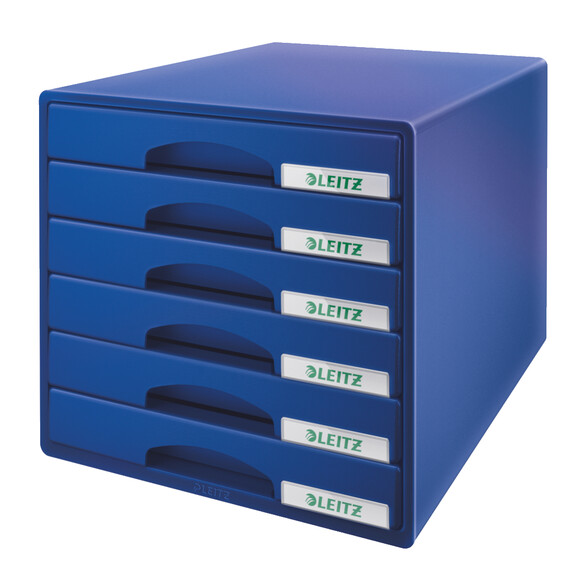 Schubladenbox Leitz PLUS 6S blau, Art.-Nr. 5212-00-BL - Paterno B2B-Shop