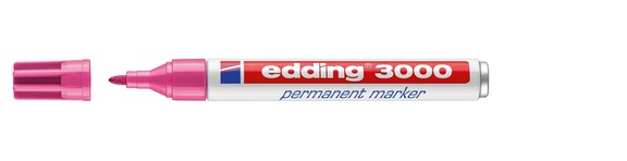 Marker Edding 3000 rosa permanent, Art.-Nr. 3000-RS - Paterno B2B-Shop