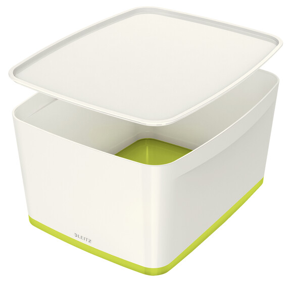 Ablagebox Leitz MYBOX groß 18l weiß/grün, Art.-Nr. 521610-GN - Paterno B2B-Shop