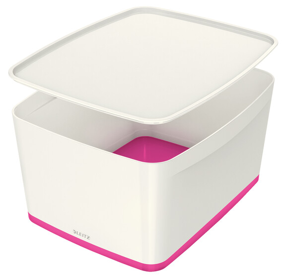 Ablagebox Leitz MYBOX groß 18l weiß/pink, Art.-Nr. 521610-PI - Paterno B2B-Shop