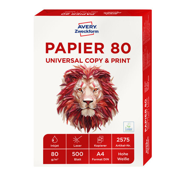 Kopierpapier Zweckform Eco A4 80 gr. weiss, Art.-Nr. 2575ZWF - Paterno B2B-Shop