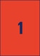 Kopieretiketten ZWF 210 x 297 mm, rot, Art.-Nr. 3470ZWF - Paterno B2B-Shop
