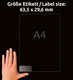 Adressetiketten ZWF 63,5 x 29,6 mm transparent, Art.-Nr. J4721-25 - Paterno B2B-Shop