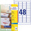 Adressetiketten ZWF 45,7 x 21,2 mm weiß, Art.-Nr. J4791-25 - Paterno B2B-Shop