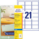 Etiketten transparent 63,5 x 38,1 mm Inkjet, Art.-Nr. J8560-25ZWF - Paterno B2B-Shop