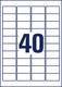 Adressetiketten ZWF 45,7 x 25,4 mm transparent, Art.-Nr. L4770-25 - Paterno B2B-Shop
