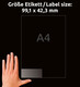 Adressetiketten ZWF 99,1 x 42,3 mm transparent, Art.-Nr. L4772-25 - Paterno B2B-Shop