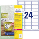 Wetterfeste-Etiketten ZWF ablösb. 63,5x33,9mm, Art.-Nr. L4773REV-20 - Paterno B2B-Shop