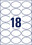 Etiketten Universal 63,5x42,3 mm oval, Art.-Nr. L6024REV-25 - Paterno B2B-Shop