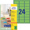 Etiketten ZWF 63,5 x 33,9 mm, grün, Art.-Nr. L6033-20 - Paterno B2B-Shop
