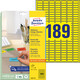 Etiketten ZWF 25,4 x 10 mm gelb, Art.-Nr. L6037-20 - Paterno B2B-Shop