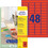 Etiketten ZWF 45,7 x 21,2 mm rot, Art.-Nr. L6038-20 - Paterno B2B-Shop
