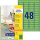 Etiketten ZWF 45,7 x 21,2 mm grün, Art.-Nr. L6040-20 - Paterno B2B-Shop