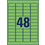 Etiketten ZWF 45,7 x 21,2 mm grün, Art.-Nr. L6040-20 - Paterno B2B-Shop
