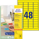 Etiketten ZWF 45,7 x 21,2 mm gelb, Art.-Nr. L6041-20 - Paterno B2B-Shop