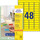 Etiketten ZWF 45,7 x 21,2 mm gelb, Art.-Nr. L6041-20 - Paterno B2B-Shop