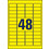 Etiketten ZWF 45,7 x 21,2 mm gelb, Art.-Nr. L6041-20 - Paterno B2B-Shop