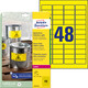 Etiketten ZWF 45,7x21,2 mm gelb, Art.-Nr. L6103-20 - Paterno B2B-Shop