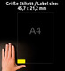 Etiketten ZWF 45,7x21,2 mm gelb, Art.-Nr. L6103-20 - Paterno B2B-Shop