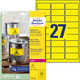Etiketten Laser+Kopier+Folieneti gelb, Art.-Nr. L6105-20 - Paterno B2B-Shop