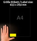 Etiketten Laser+Kopier+Folieneti gelb, Art.-Nr. L6105-20 - Paterno B2B-Shop