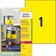 Etiketten ZWF 210x297 mm Wetterfest gelb, Art.-Nr. L6111-20 - Paterno B2B-Shop