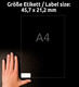 Sicherheitsetiketten ZWF 45,7 x 21,2 mm, Art.-Nr. L6113-20 - Paterno B2B-Shop
