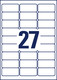 Sicherheitsetiketten ZWF 63,5 x 29,6 mm, Art.-Nr. L6114-20 - Paterno B2B-Shop