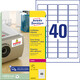 Etiketten ZWF 63,5x33,9mm Laser 480 St, Art.-Nr. L6141-20ZWF - Paterno B2B-Shop